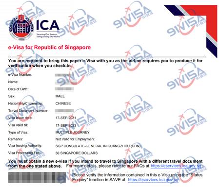 办新加坡旅游签证，广州李先生成功出签-【91签证网】